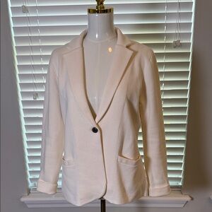 J Crew Elegant Cream Women's Sweater Blazer